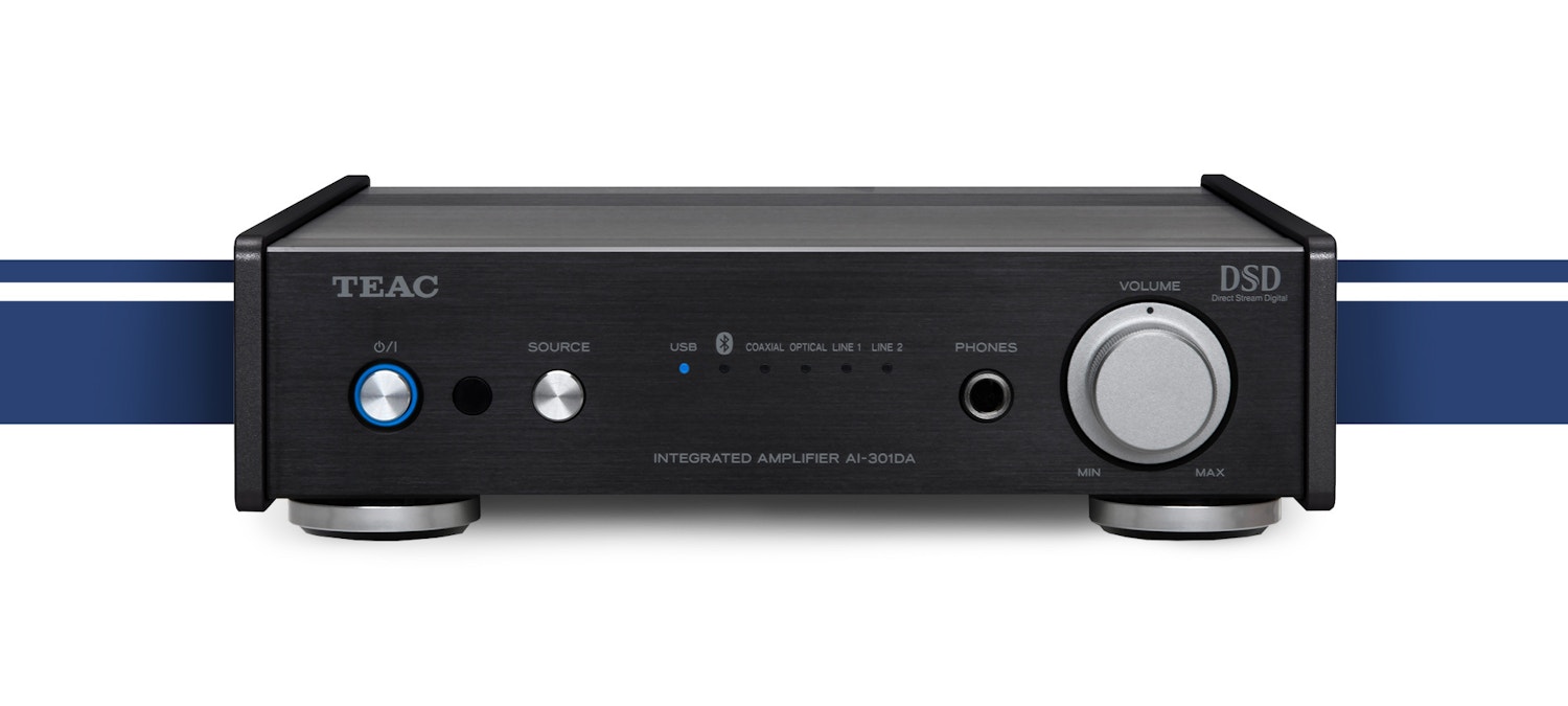 Teac AI 301 2 1 Reciever with blue race stripe
