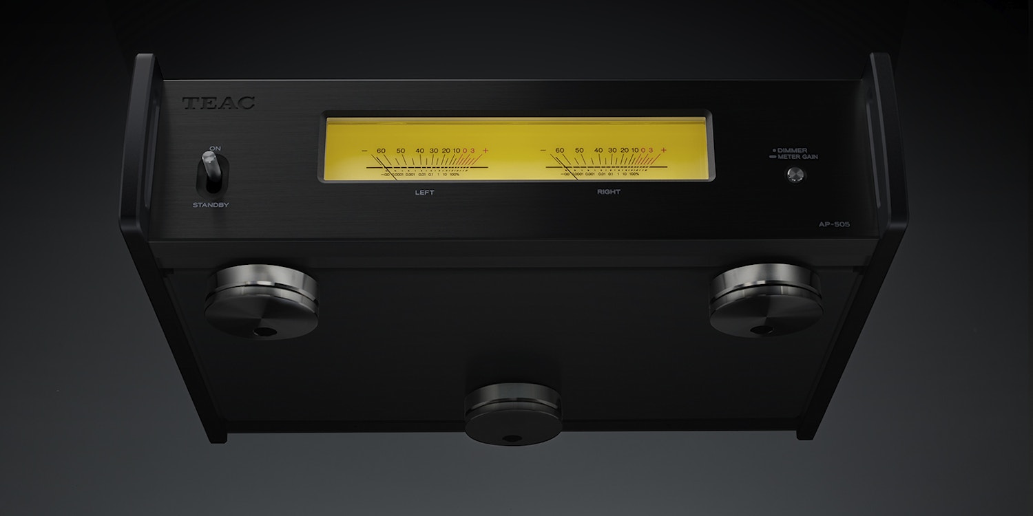Ap 505 stereo power amplifier 3-point feet render