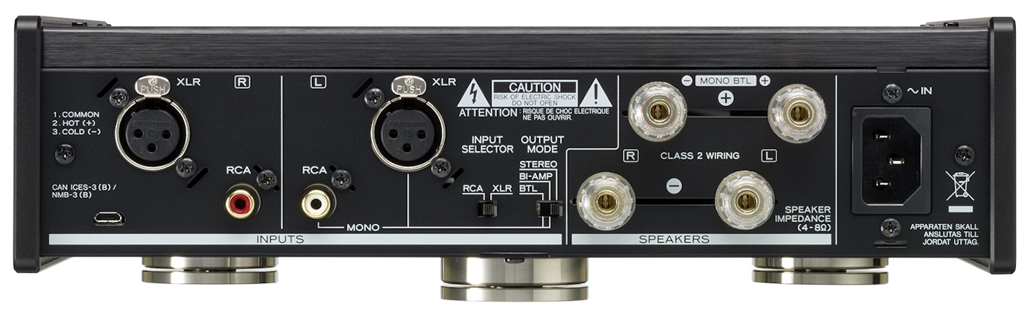 Ap 505 stereo power amplifier rear